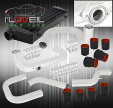 For 92-00 Civic Eg Eh Bolt On 2.5 Black Turbo Intercooler Piping Kit Coupler