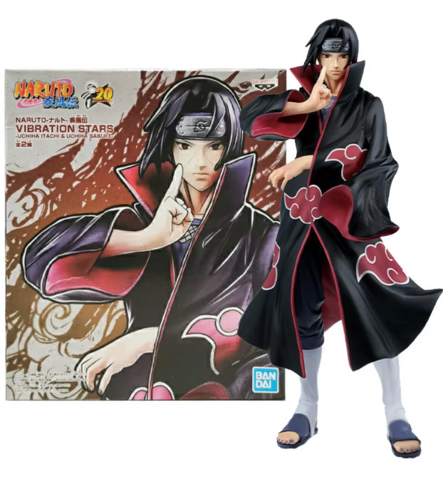 Figurine Itachi Uchiha Akatsuki en PVC Naruto Shippuden de 25 cm pour collectionneur