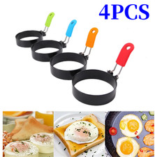 4Pcs Non-Stick Egg Ring Egg Rings for Griddle Frying Eggs Nonstick Egg Rings