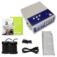 Healcity Ion Ionic Detox Foot Bath Machine System Negative 8 Piece Set, Black