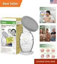 Portable 5oz Silicone Breast Pump - Trusted by Moms Experts Worldwide