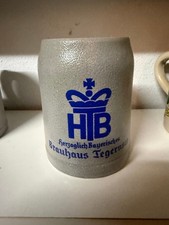 3x 0,5l Steingut Krüge Herzoglich Bayerisches Brauhaus Tegernsee alt