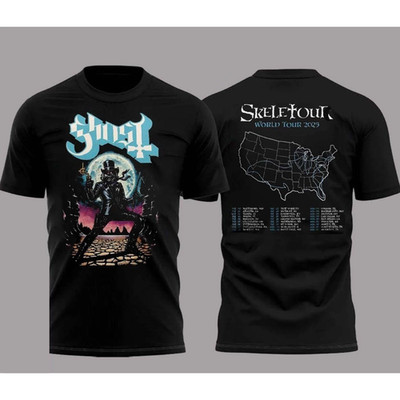 The Band Ghost The Skeletour World Tour 2025 Shirt