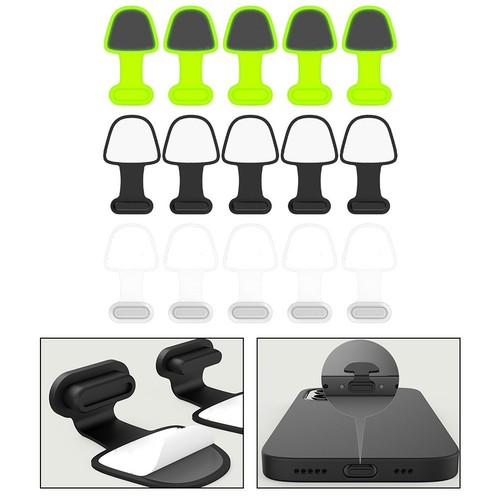 USB C Cover Set in Silicone Material to Shield Ports from Debris 5 Pcs - Zdjęcie 16 z 25