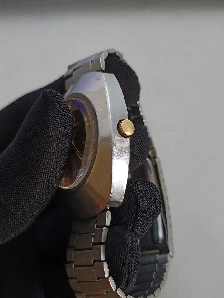 Omax Crystal 35202 自动 25 珠宝日/日期日本复古男士腕表 — 第 4/4 张图片