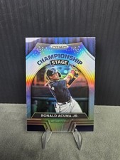 RONALD ACUNA JR. 2022 PANINI PRIZM SILVER CHAMPIONSHIP STAGE 