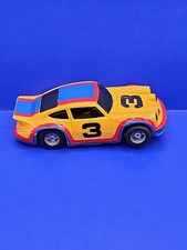 Vintage TYCO HP2 3 Porsche Carrera Yellow Blue  Red HO Slot Car