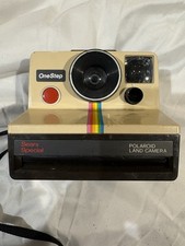 Polaroid Land Camera One Step Uses SX-70 Film  Flash Bar Rainbow Stripe