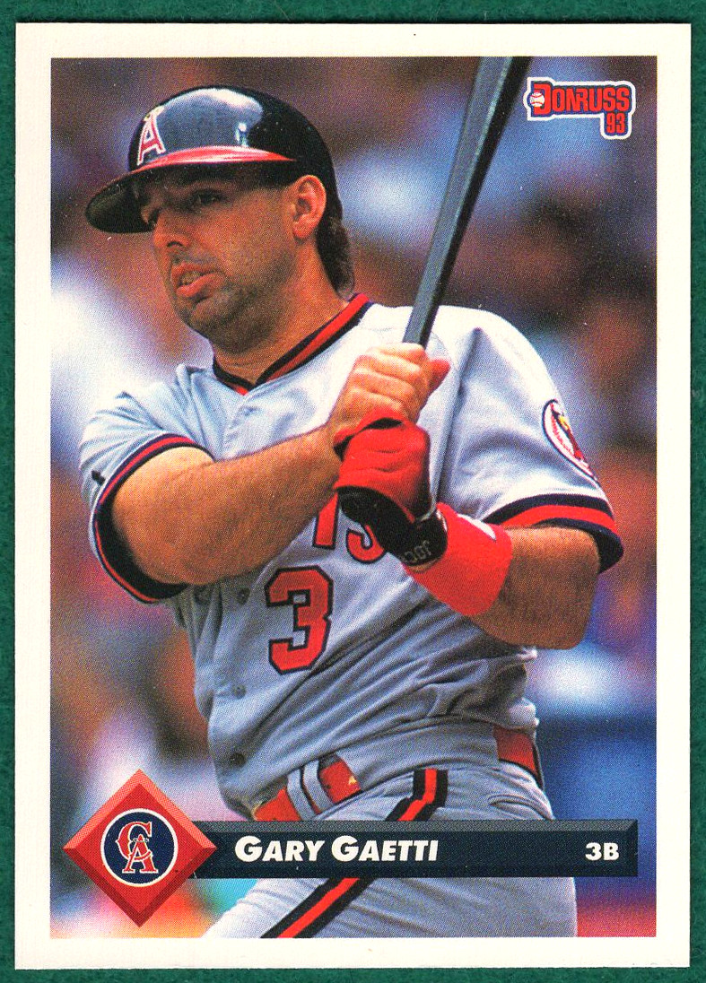 Gary Gaetti - 1993 Donruss #517 - California Angels Baseball Card