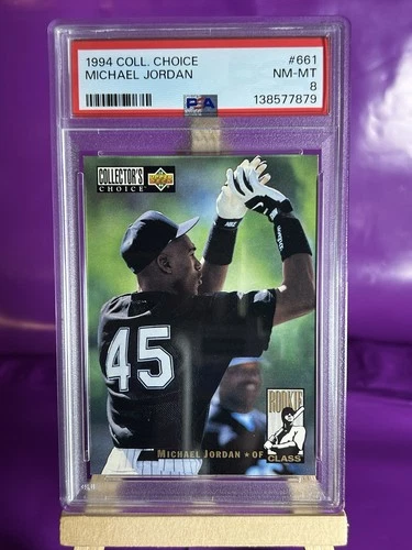 1994 Upper Deck Collectors Choice MICHAEL JORDAN WHITE SOX #661 PSA 8