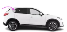 Fits: 2013-2016 Mazda CX-5 Passenger Right Side Rear Quarter Window Glass CLEAR