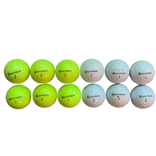 12 TaylorMade TP5/TP5x AAA/AAAA White/Yellow Used Golf Balls