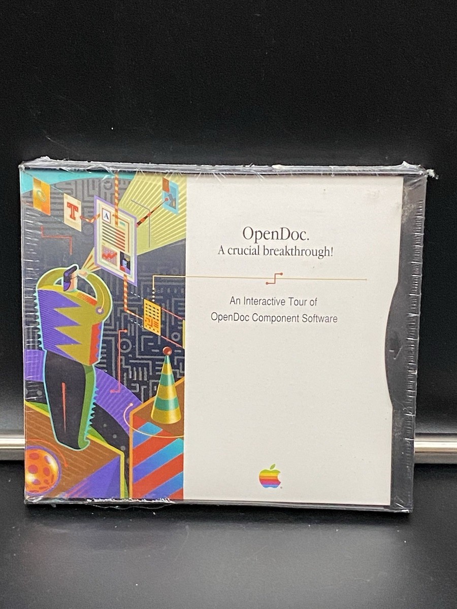 Vtg New 1995 Apple OpenDoc Interactive Tour Component Software CD