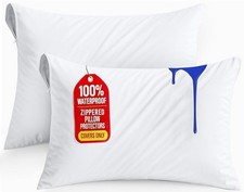 Utopia Bedding Premium 100 Waterproof Pillow Protectors with Zipper King...