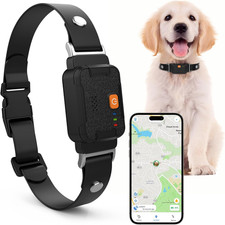 GPS Pet Tracker for Dogs and Cats - 12 Months Free Membership, Real-Time Trackin