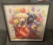 Dog Wall Picture with frame