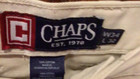 Men's Chaps Pleated Front Khaki Beige Straight Cuffed Leg Casual Pants Sz 34X32 — photo 6