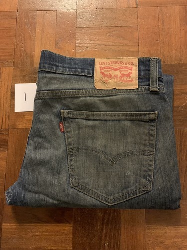 Mens Vintage Levi's 511 Skinny Slim Dark Blue Jeans W36 L34 Genuine Work  Wear | eBay