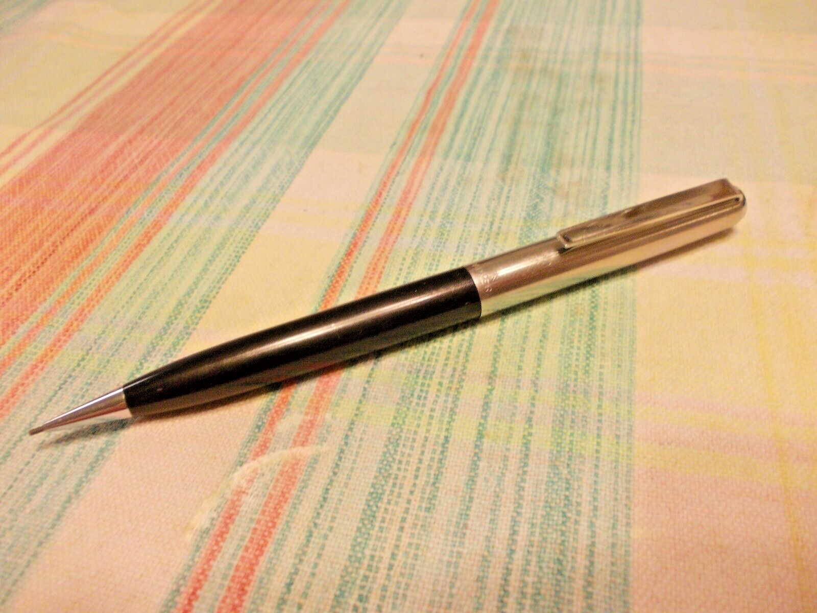 VINTAGE BLACK CONCAVE CLIP PARKER MECHANICAL PENCIL !!