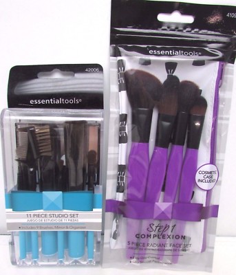 Essentialtools 5 Piece radiant Face Brush Set 41090 & 11 Piece Studio Set 42006