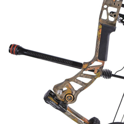 Archery 8″ Bow Stabilizer- Carbon Fiber Bow Balance Bar with Daping