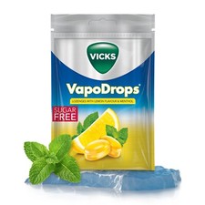 Vicks Vapo Drops Lemon & Menthol Sugar Free with Eucalyptus Oil 72g