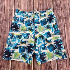 Ocean Pacific OP Beach Scene Multicolor Board Shorts Boys L