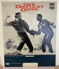 The Defiant Ones Video Laser Disc Starring Sidney Poitier And Tony Curtis