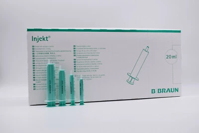 B.Braun Injekt Einweg Einmal-Spritzen Luer Solo, 2/5/10/20 ml, je 100 Stück