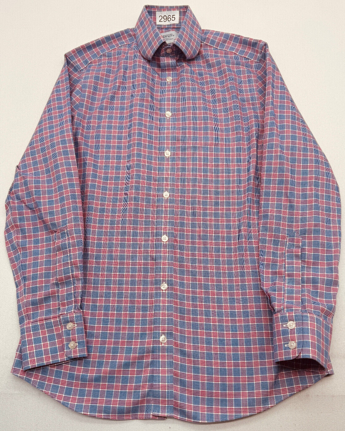 Charles Tyrwhitt Long Sleeve Button Up Mens Medium Check Shirt Slim Fit 2965