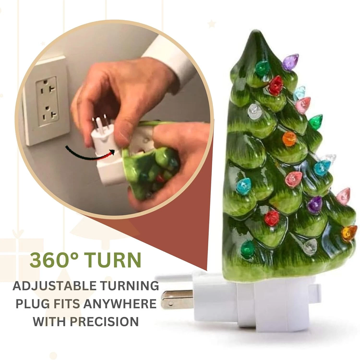 Two's Company Christmas Tree Night Light - Thumbnail 4