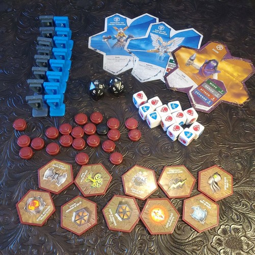 Heroscape Game Piece Lot Dice, Glyphs, Order Markers, Counters, Cards