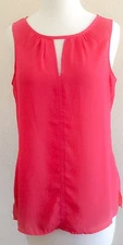 Rose & Olive Womens Sheer Top Sleeveless Size S color Pink A01-5