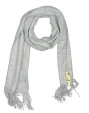 Alpaca Carmago Womens Scarf Gray Alpaca Fringe New