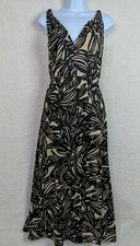GAP Women's 100% Cotton Twist Straps V-neck Floral Print Maxi Dress Size 2