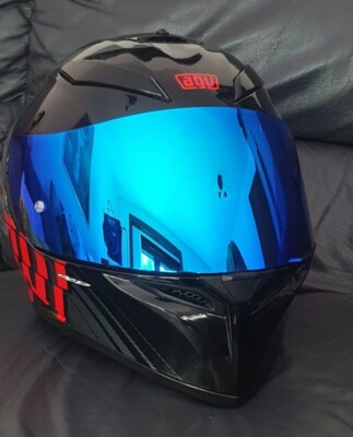 AGV K5 K3SV K1 Visor Lens Shield Iridium Blue mirerà visera visier visierè