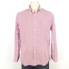 Tommy Hilfiger shirt stripe red white size L