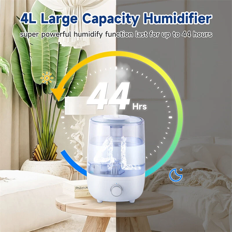 4L Mechanical Humidifier  Low Water Level Protection BPA Free - Image 2 of 4