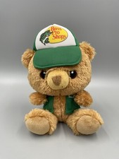 Bass Pro Shops Trucker Hat Bear Plush Stuffed Animal Toy 8  