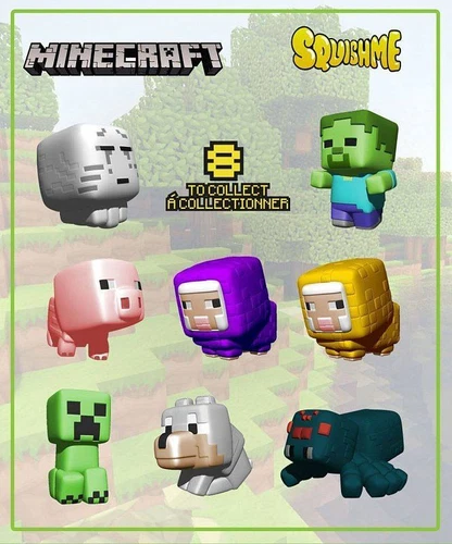 Minecraft Squishme Anti-Stress Figures 6 cm Series 1