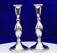 VTG PAIR Raimond Sterling Silver Convertible Candle Stick Holder 8.5" Weighted