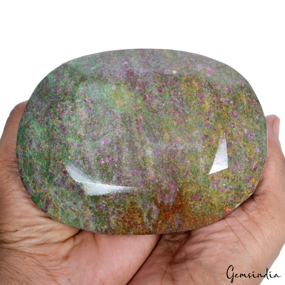 Earth mined 1.6 Kilo Natural Ruby In Fuchsite Oval Cut Untreated Loose Gemstone - Image 2 of 4