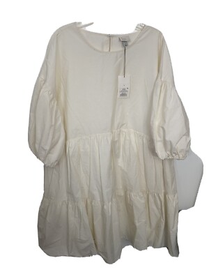 A New Day L White Cotton Short Sleeve Oversize Dress NWOT FLOWY BEACH | eBay A New Day L White Cotton Short Sleeve Oversize Dress NWOT FLOWY BEACH | eBay