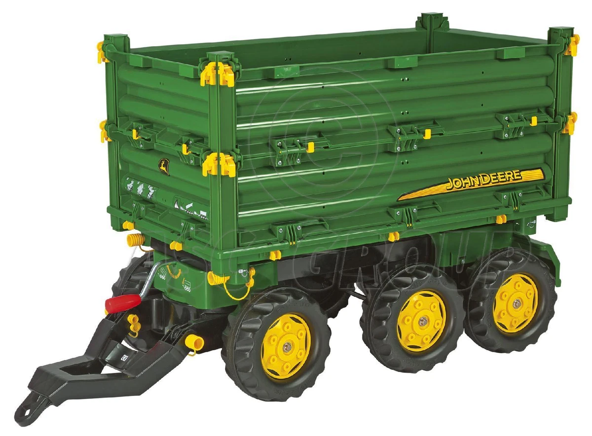 Rolly Toys John Deere Large Multi Trailer Removable Sides 3 Way Tipping