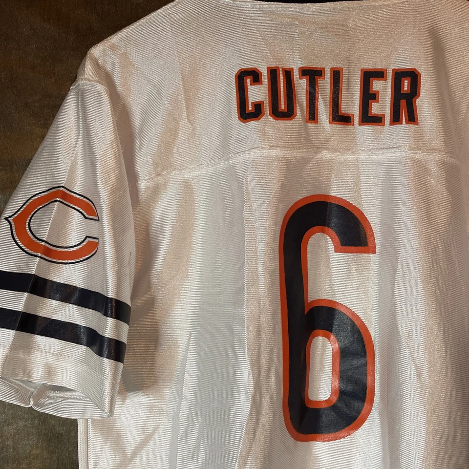 Camiseta deportiva blanca de los Chicago Bears Jay Cutler #6 para jóvenes XXL 18 Foto 2 de 4