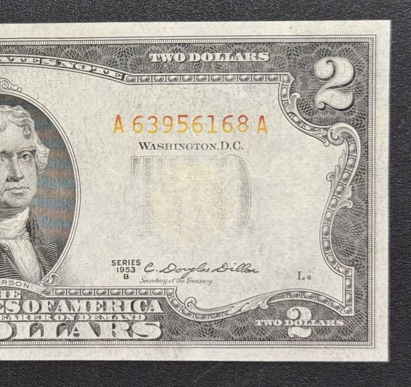 🔥NO SEAL 1953-C $2 United States Note. Excellent Condition.