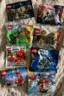 LEGO Polybags ~Lot of 8 Star Wars, Marvel, Harry Potter, Jurassic World, Creator