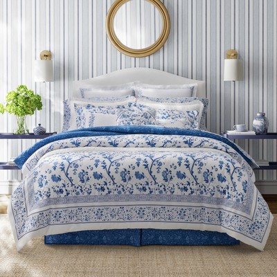 Laura Ashley Home Decor 100% Cotton Comforter Sham Set