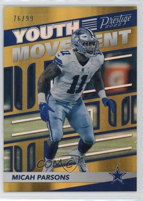 2022 Panini Prestige Youth Movement Xtra Points Gold 76/99 Micah Parsons 1i3r