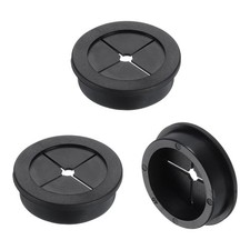 3 Pcs Cable Cord Grommet, 1 9/16" Inch Desk Grommet Flexible Rubber Grommets
